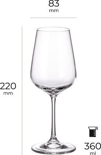 Sada sklenic na bílé víno Siguro ​Locus