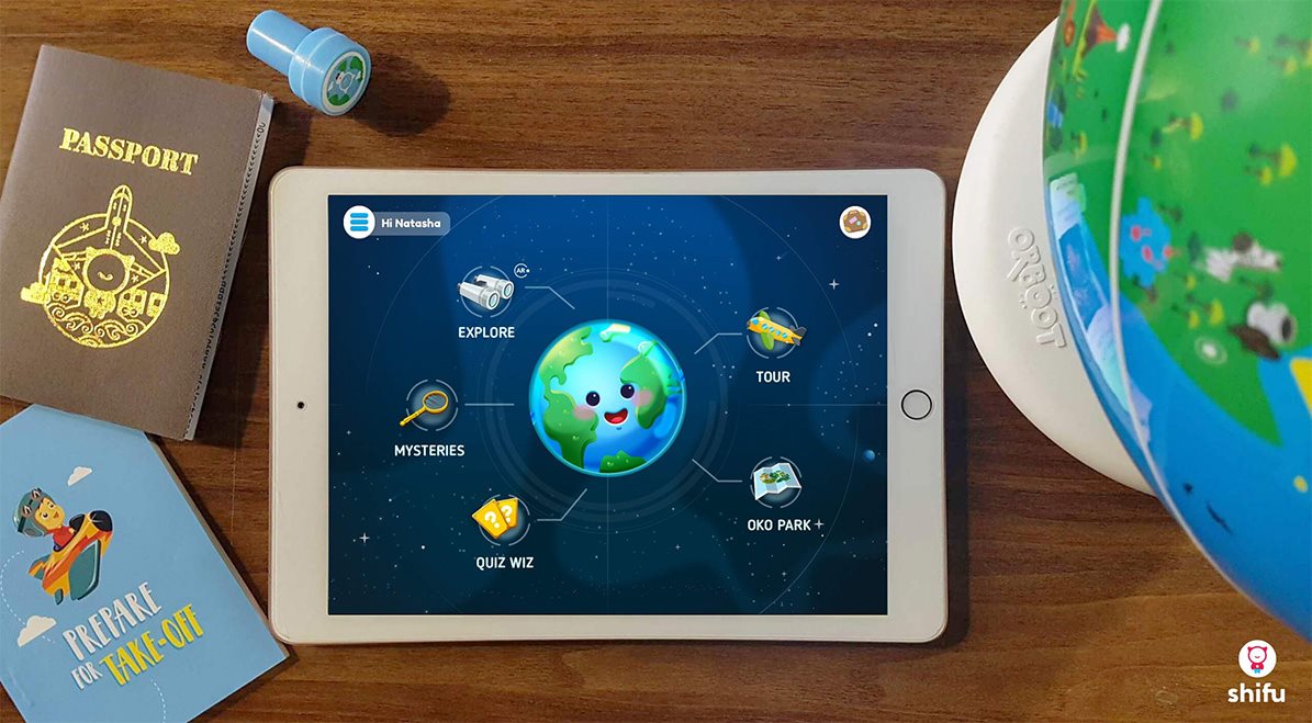 Interaktivní glóbus Shifu Orboot Ovládání přes chytrý telefon nebo tablet