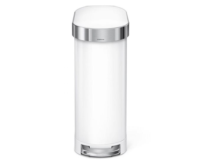 Simplehuman SLIM 45L white Modern slim design