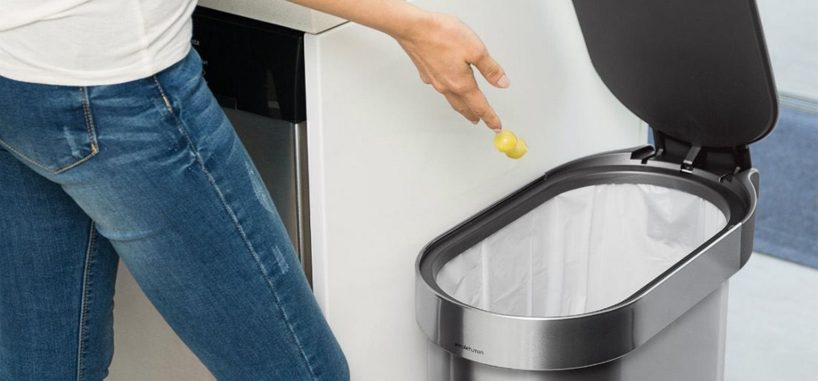 Simplehuman SLIM 45L Smart internal hinge