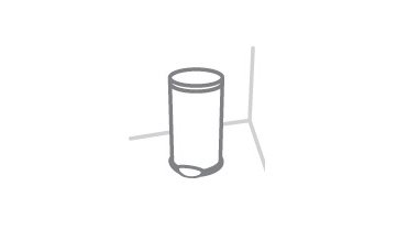 Pedálový odpadkový koš Simplehuman 4,5 l Stabile Basis
