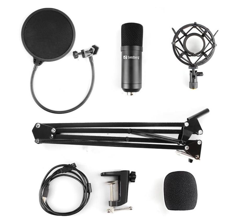 SANDBERG Streamer USB Microphone Kit