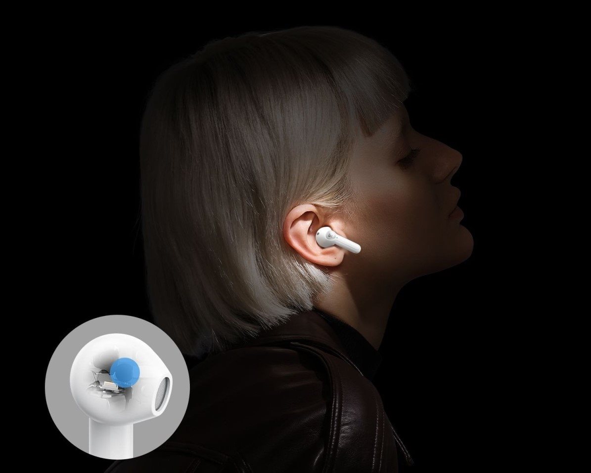Soundpeats Air3 Weißer drahtloser Kopfhörer