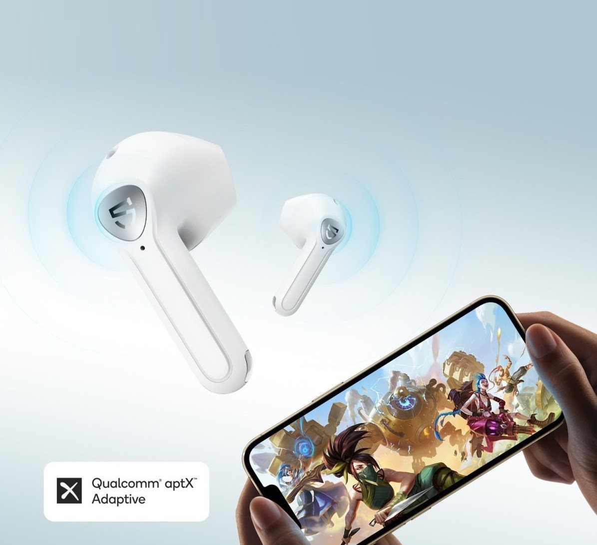 Soundpeats Air3 Weißer drahtloser Kopfhörer