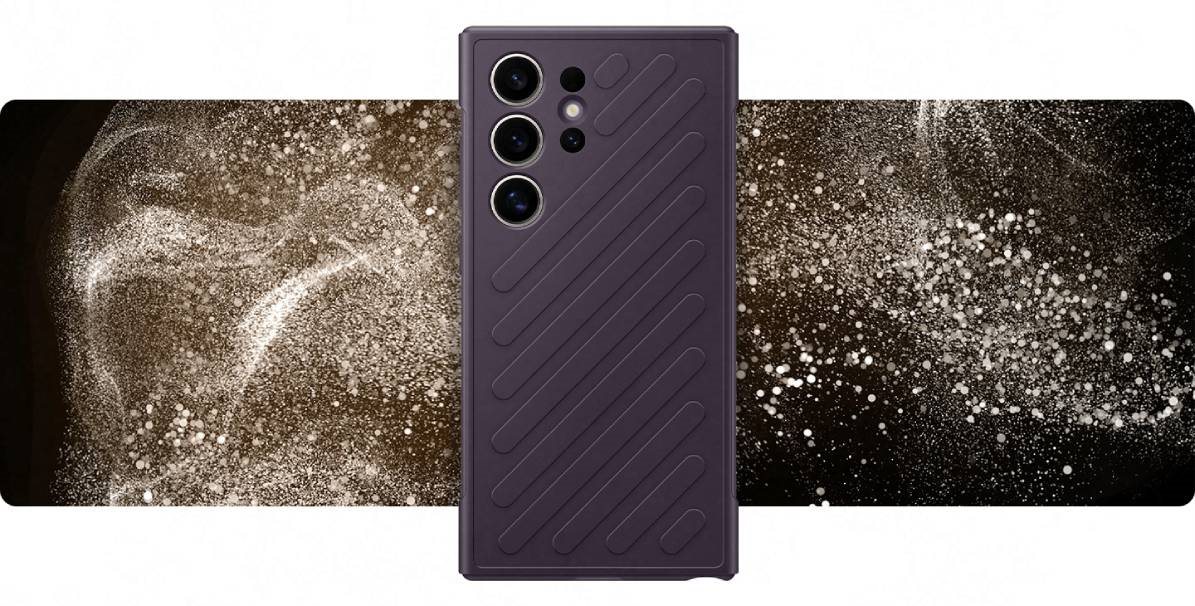 Original gehärtetes Backcover Dark Violet für das Samsung Galaxy S24 Ultra