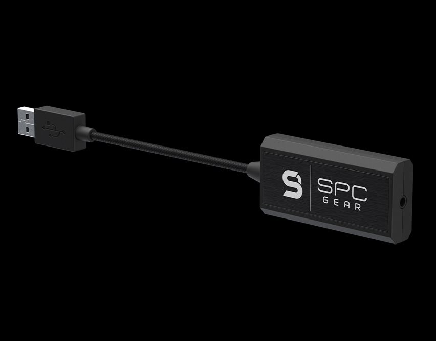 USB zvuková karta SBC Gear Herní sluchátka s mikrofonem SPC Gear Viro Plus