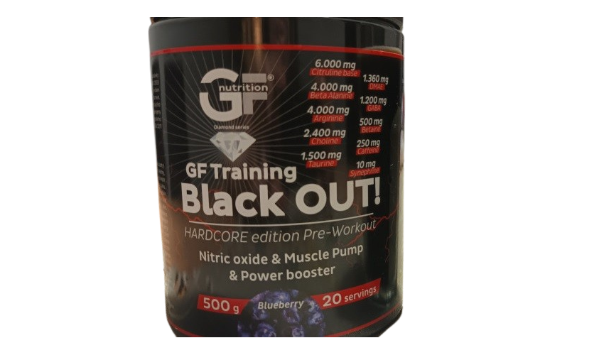 GF Training Black OUT 500 g - blueberry GF Training Black OUT 500 g - blueberry
