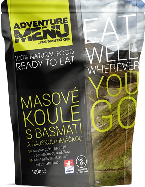 Adventure Menu Masovo-rýžové koule s rajskou omáčkou Adventure Menu Masovo-rýžové koule s rajskou omáčkou