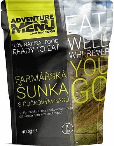 Adventure Menu Farmářská šunka s čočkovým ragú Adventure Menu Farmářská šunka s čočkovým ragú