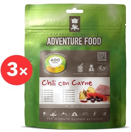 MRE Adventure Food 3x Chili con Carne