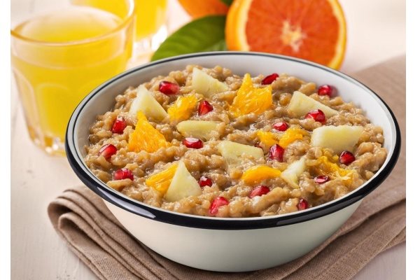 Adventure Menu Lightweight - Rice-coconut porridge with tropical fruit 