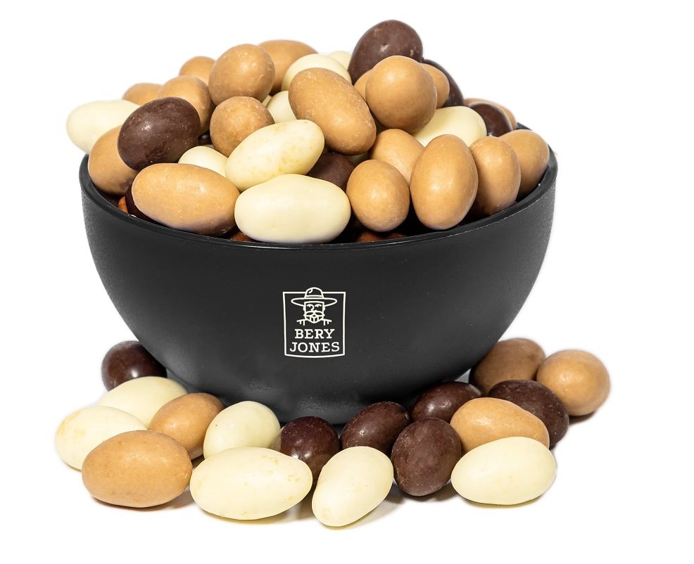 Bery Jones Tri-coloured almonds 500g - chocolate covered almonds Bery Jones Tri-coloured almonds 500g - chocolate covered almonds