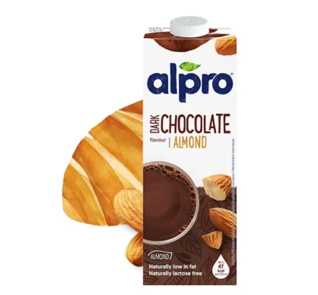 Vegetable drink Alpro almond drink with dark chocolate flavour 1l Vegetable drink Alpro almond drink with dark chocolate flavour 1l
