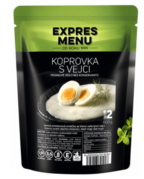 MRE Express Menu Dill sauce with eggs