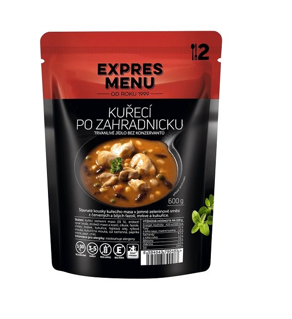 MRE Express Menu Garden-style chicken MRE Express Menu Garden-style chicken