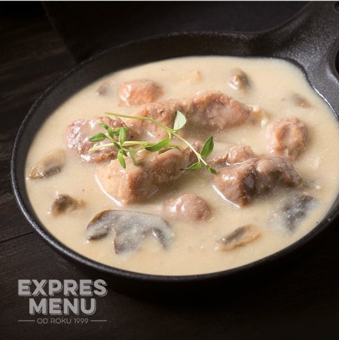 MRE Express Menu Pork on mushrooms