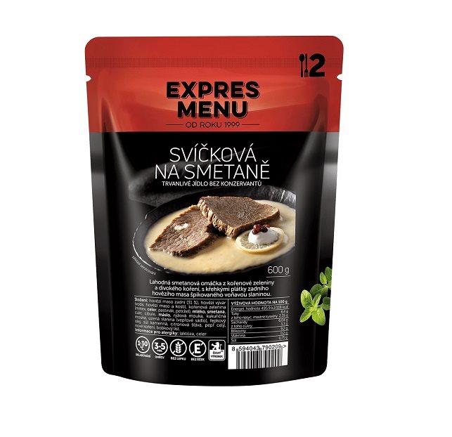 MRE Express Menu Sandwiches on cream