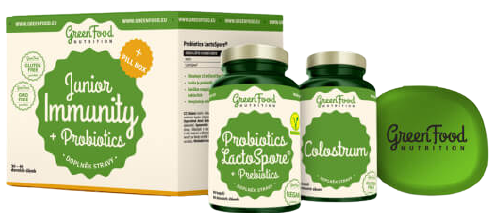 GreenFood Nutrition Junior Immunity & Prebiotics + PillBox