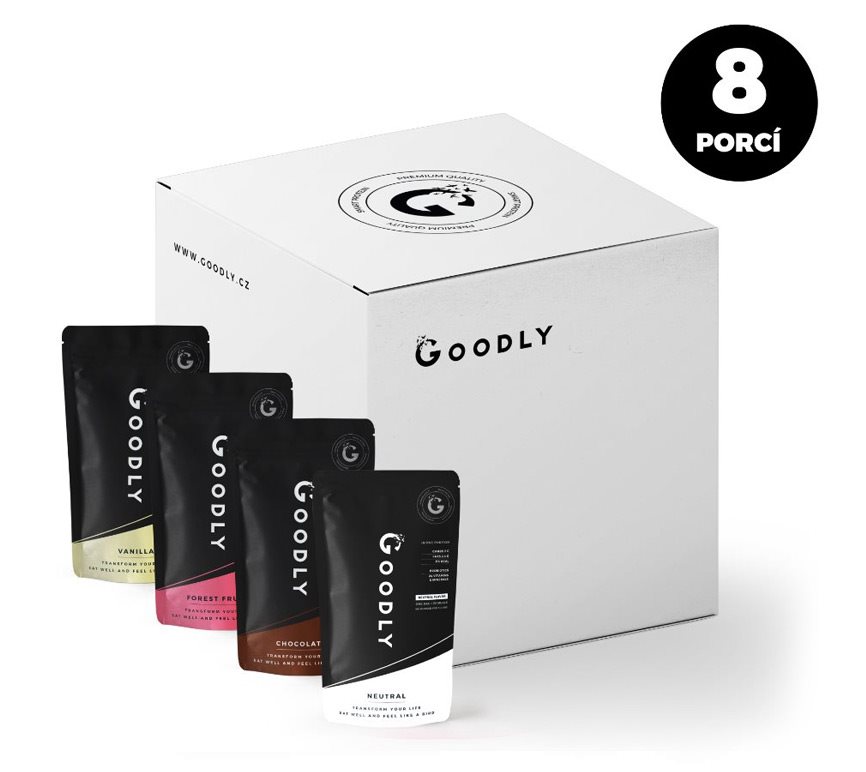 Nízkokalorické jídlo Goodly Goodly - testovací balíček (8 porcí)
