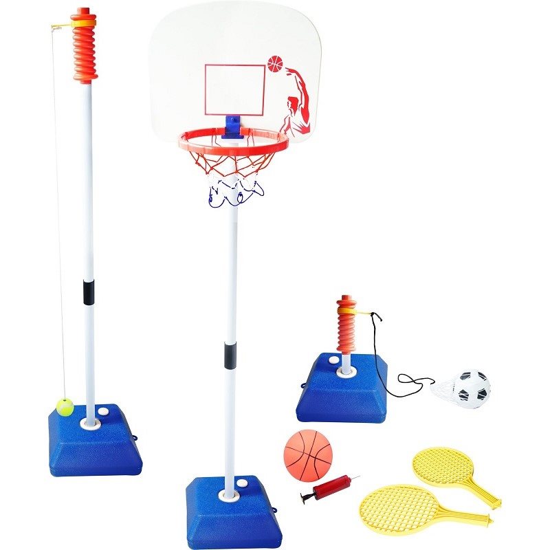 Green sport 3 in 1 - Tennis & Footbal & Basketball Set