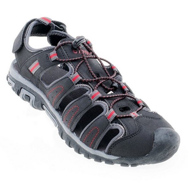 Hi-Tec Tiore Black/Dark Grey/Red, size EU 45/300mm - Sandals | Alzashop.com