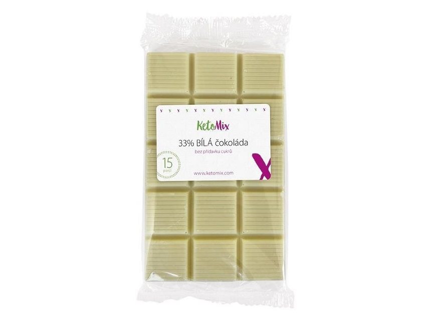 KetoMix 33% Biela čokoláda 100 g 