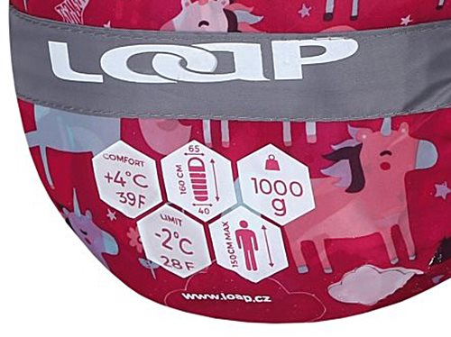 Detský spací vak Loap Ricco Pony ružový