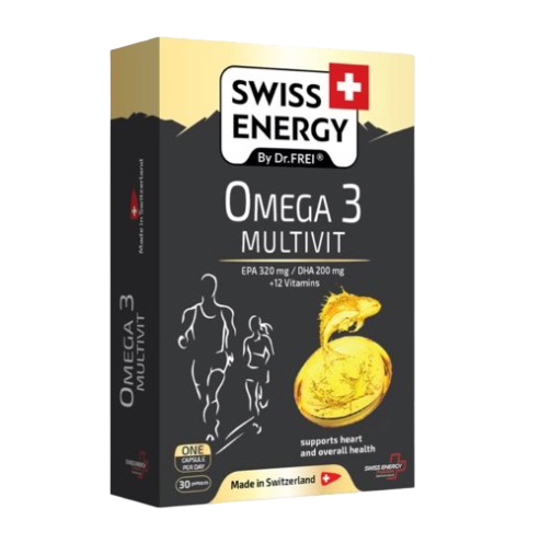 Swiss Energy Omega-3 Multivit 30 cps.