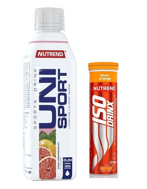  Now Nutrend, 1000 ml, pink grep + Isodrinx TABS, 12 tablet, pomeranč 