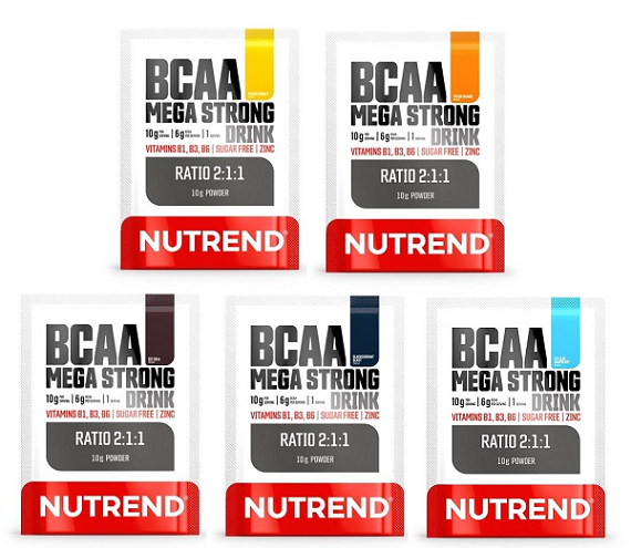 Nutrend BCAA Mega Strong Drink (2: 1: 1), 10 g Nutrend BCAA Mega Strong Drink (2: 1: 1), 10 g