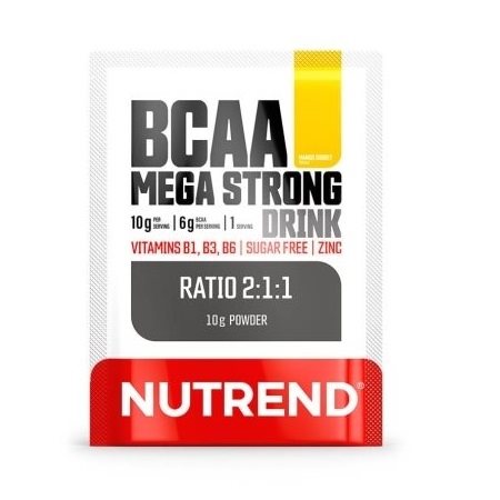 Nutrend BCAA Mega Strong Drink (2: 1: 1), 10 g, mango