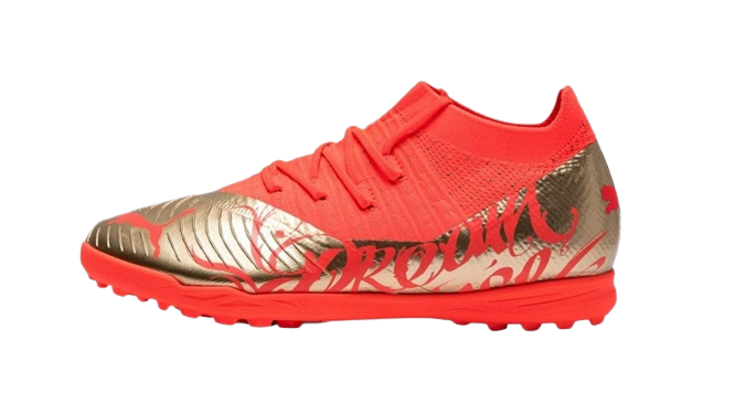 PUMA FUTURE Z 3.4 NJr TT Jr Fiery Coral Gold Football Boots Alza.cz