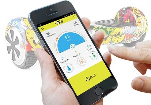 Hoverboard Kolonožka offroad Auto Balance system + APP + BT černá Hoverboard Kolonožka offroad Auto Balance system + APP + BT černá