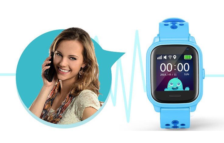 Obousměrná komunikace Chytré dětské hodinky Smartomat Kidwatch 3