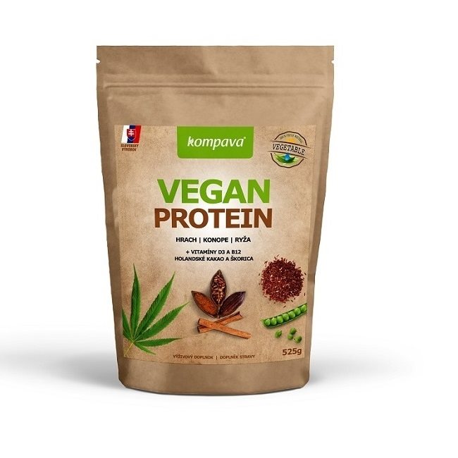 Kompava Vegan Protein, 525 g, 15 servings chocolate-cinnamon Kompava Vegan Protein, 525 g, 15 servings chocolate-cinnamon