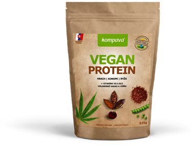 Kompava Vegan Protein, 525 g, 15 servings chocolate-cherry