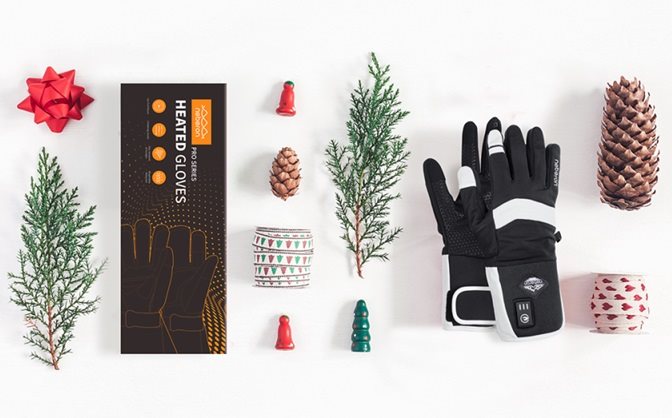 Lyžiarske rukavice Neberon HG-HG040E Five Finger Heated Gloves