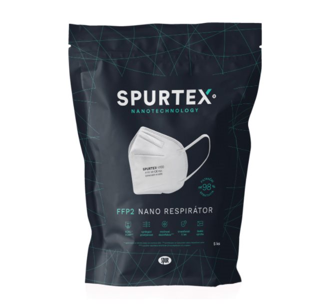 Nanorespirátor SpurTex® V100 FFP2 NR 5 ks