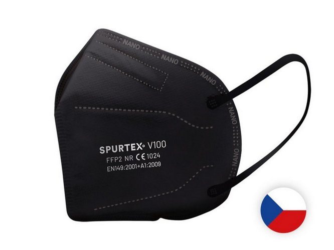 SpurTex V100 FFP2 NR - černý SpurTex V100 FFP2 NR