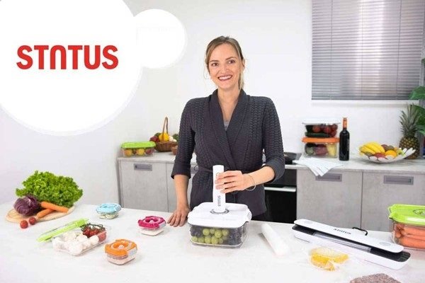 STATUS 5-teiliges Set Vakuumboxen Green
