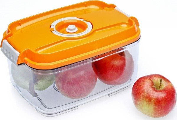 Vakuumierer STATUS 5-teiliges Set Vakuumboxen Orange Vakuumierer STATUS 5-teiliges Set Vakuumboxen Orange