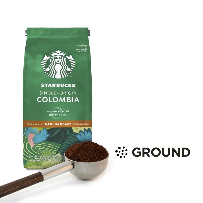 Mletá káva Starbucks Single-Origin Colombia 200g