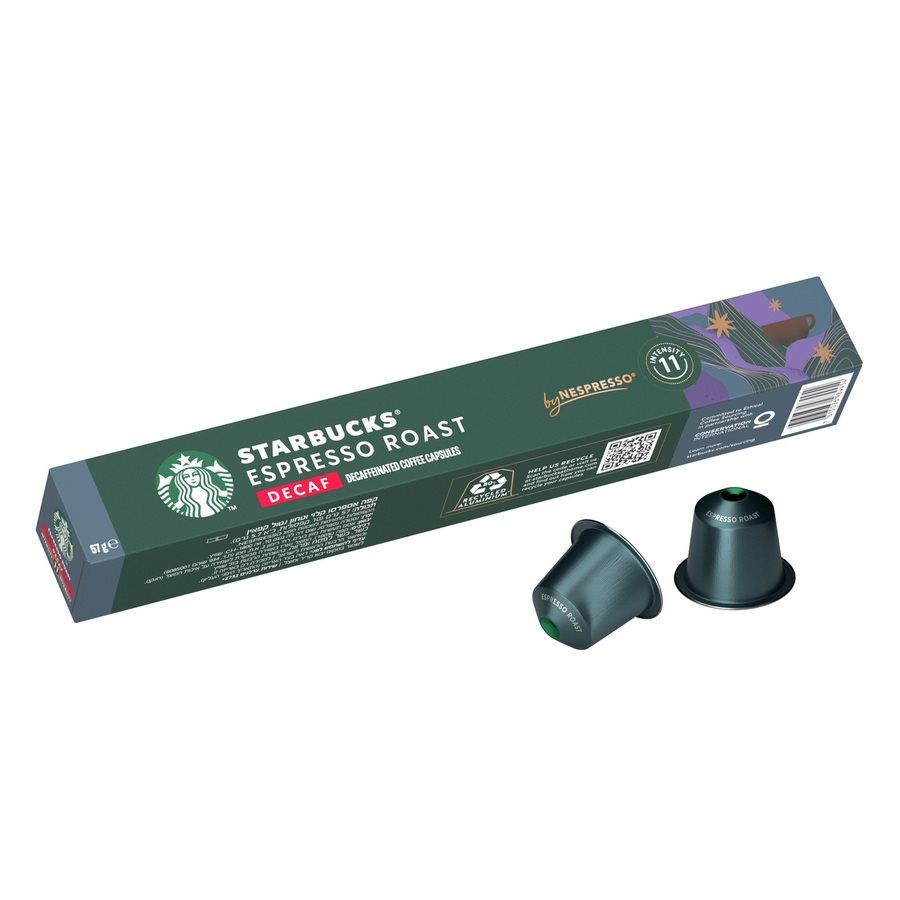 STARBUCKS® Espresso Roast Decaf by NESPRESSO® Dark Roast Coffee Capsules