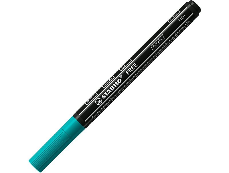  STABILO FREE Acrylic T100, Türkis 1 St