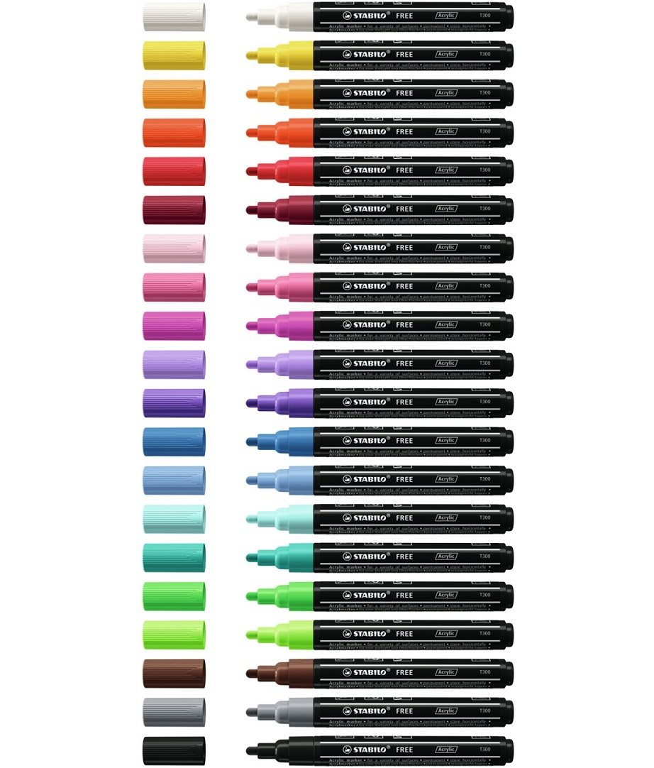 STABILO FREE Acrylic T300 2 Marker