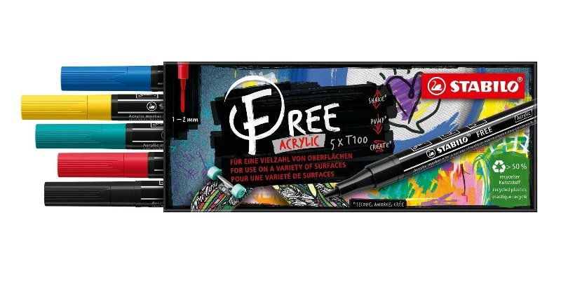 STABILO FREE Acrylic T100 marker