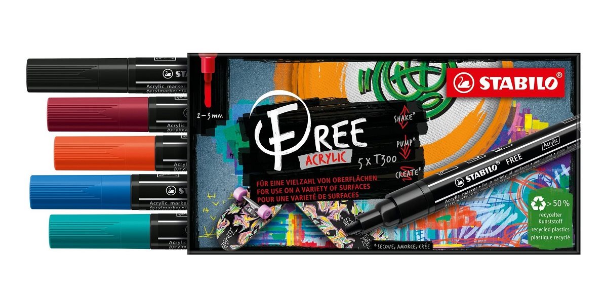 Marker STABILO FREE Acrylic T300