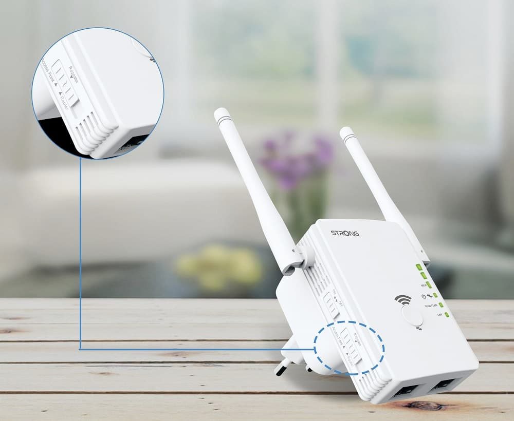 WiFi extender Strong 300 v2 s rychlostí až 300 Mb/s WiFi extender Strong 300 v2 s rychlostí až 300 Mb/s