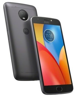 Front and back Přední a zadní strana telefonu Motorola Moto E4 Plus Iron Gray