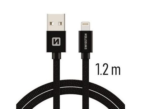 Textilní datový kabel Swissten